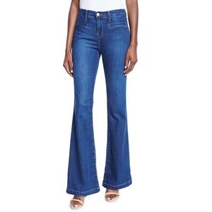 NEW Joie Blue Nouveau Flare Stretch Jeans/Pants 28 High Rise